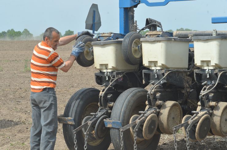 Посівна на Киїщині проходить у дуже складних умовах. 
Є труднощі із наявністю мінеральних добрив та пального..  Та аграрії розуміють важливість надійного тилу для захисників батьківщини. Тому вважають свою роботу - другим фронтом у боротьбі з ворогом..Україна буде з хлібом.В це переконали в агрофірмі ТОВ «Княжицьке» Броварського району.Засіяли площу 800 га соняшником більше 400га кукурудзею та ярею пшеницею.Робітник Олександр Царик показує добірне зерно що дасть гарний врожай.
