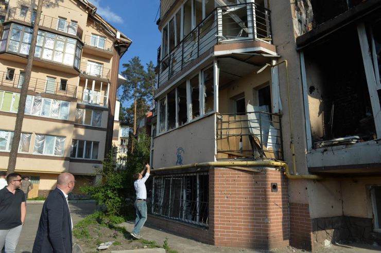 Делегація депутатів національних парламентів держав-членів ЄС «U4U» (United for Ukraine) здійснила візит до смт. Бородянка, м. Буча, Ірпінь Київської області