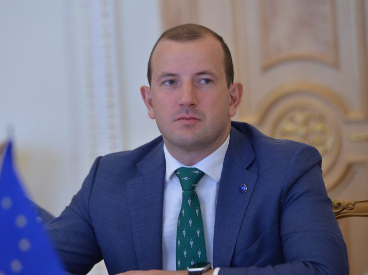 Зустріч Голови Верховної Ради України Руслана Стефанчука з Єврокомісаром з питань навколишнього середовища, океанів і рибальства Віргініюсом Сінкявічюсом