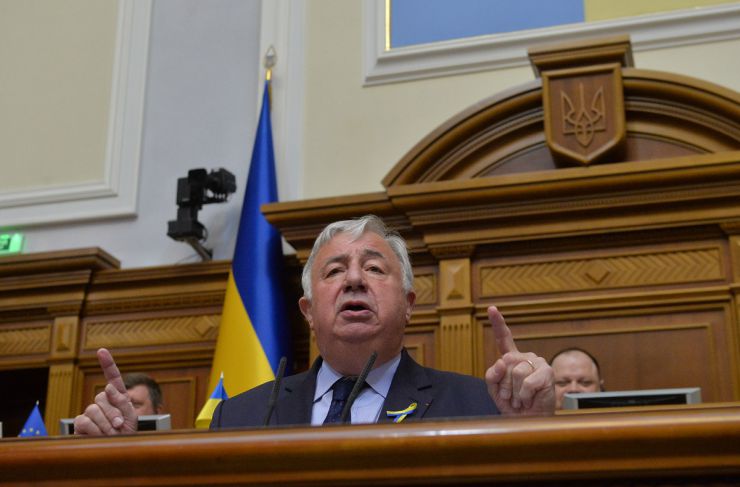 Засідання Верховної Ради України 9 липня. Голова Сенату Французької республіки Жерар Ларше виступив з промовою в українському парламенті.