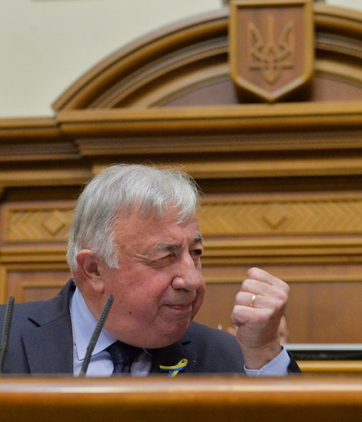 Засідання Верховної Ради України 9 липня. Голова Сенату Французької республіки Жерар Ларше виступив з промовою в українському парламенті.