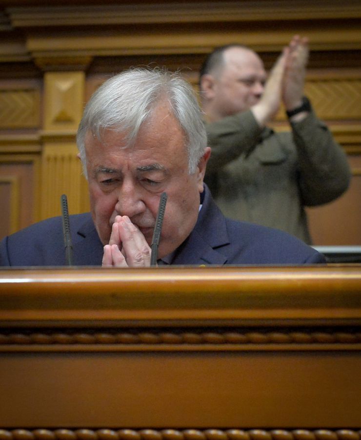Засідання Верховної Ради України 9 липня. Голова Сенату Французької республіки Жерар Ларше виступив з промовою в українському парламенті.