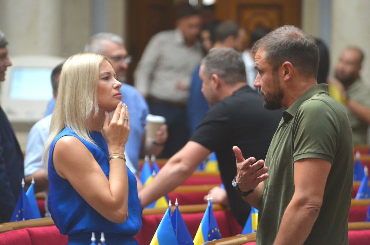 Пленарне засідання Верховної Ради України. Юлія Гришина Сергій Бабак (СН)