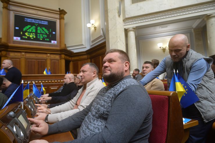 Пленарне засідання Верховної Ради України. Верховна Рада в першому читанні підтримала законопроєкт про заборону релігійних організацій, які повʼязані з рф. Клочко