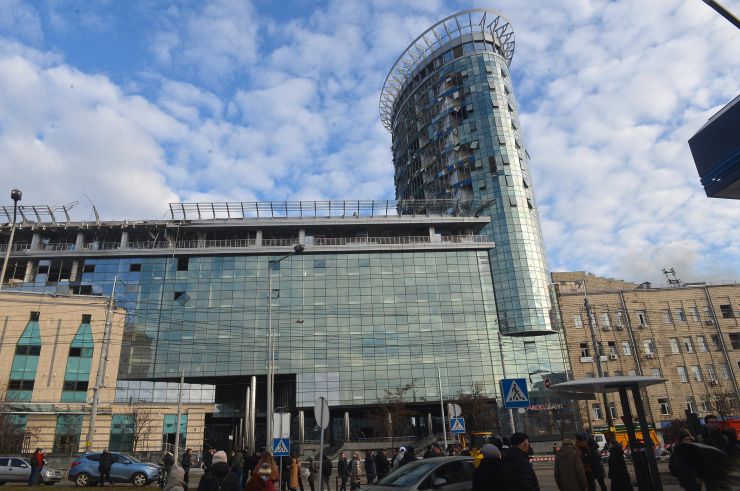 Наслідки обстрілів у столиці