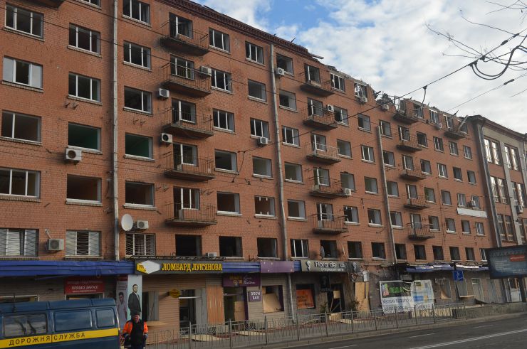 Наслідки обстрілів у столиці