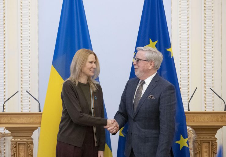 Віцеспікерка Олена Кондратюк зустрілася з Експрезидентом Європарламенту Петом Коксом