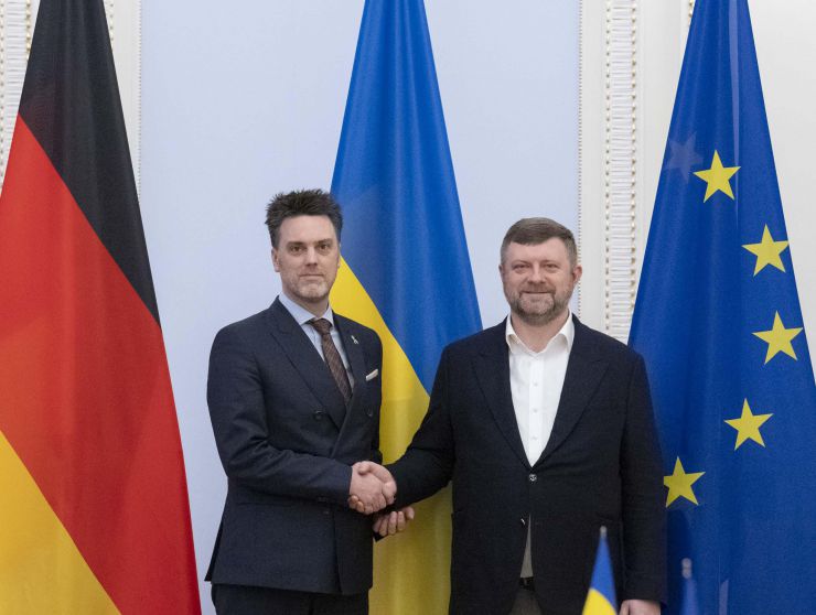 Зустріч Першого віцеспікера Олександра Корнієнко в Парламенті з депутатом Бундестагу ФРН, головою німецько-української парламентської групи та доповідачем фракції Бундестагу з питань України Союзу 90/Зелені у німецькому парламенті Робіном Вагенером
