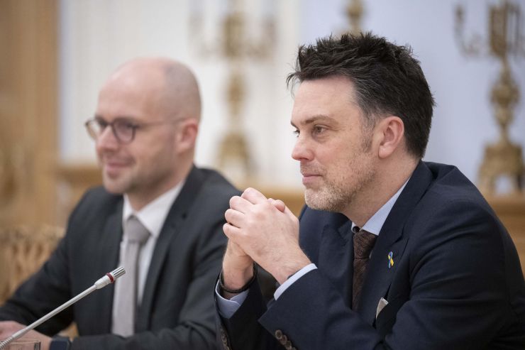Зустріч Першого віцеспікера Олександра Корнієнко в Парламенті з депутатом Бундестагу ФРН, головою німецько-української парламентської групи та доповідачем фракції Бундестагу з питань України Союзу 90/Зелені у німецькому парламенті Робіном Вагенером
