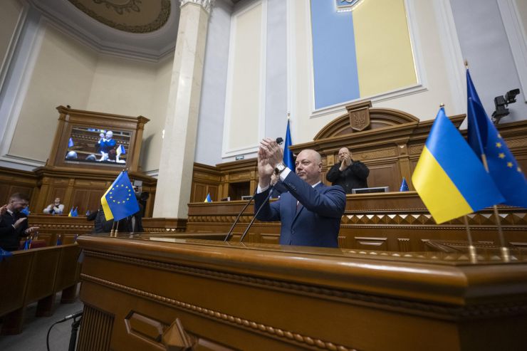 Пленарне засідання Верховної Ради України 
У Верховній Раді виступила Президентка Парламентської асамблеї ОБСЄ Піа Каума.
Верховна Рада підтримала законопроєкти про продовження загальної мобілізації та воєнного стану.
Виступ Голови Народних Зборів Республіки Болгарія Росена Желязкова
