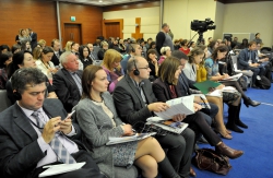 Міжнародна конференція «Безпека журналістів в Україні. Припинення безкарності» (готель Radisson Blu).