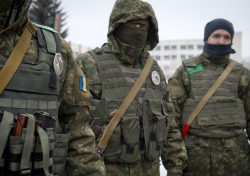 Луганська область. Блок пост біля міста Кремінна.