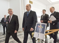 Відкриття пленарного засідання Восьмої сесії Міжпарламентської асамблеї Верховної Ради України, Сейму Литовської Республіки та Сейму і Сенату Республіки Польща.