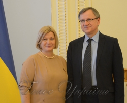 Зустріч першого заступника Голови Верховної Ради України І.В. Геращенко  з доповідачем Комітету ПАРЄ з питань міграції, біженців та переміщених осіб Е. Варейкісом.