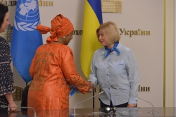 Зустріч першого заступника Голови Верховної Ради України І. Геращенко з Заступником Генерального секретаря ООН, виконавчим директором структури 