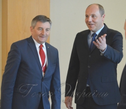 Голова Верховної Ради України Андрій Парубій в рамках форуму місцевого розвитку у м.Трускавець Львівської області зустрівся з Маршалком Сейму Польської Республіки Мареком Кухцінським.