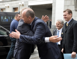 Зустріч Голови Верховної Ради України Андрія Парубія з Головою Сеймаса Литовської Республіки Вікторасом Пранцкєтісом.