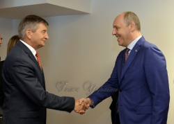 Зустріч Голови ВР України Андрія Парубія з Маршалком Сейму Республіки Польша Марком Кухцінським.