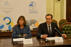 У Верховній Раді України триває  робота VI сесії Парламентської асамблеї ЄС – Східні сусіди (ПА ЄВРОНЕСТ). Прес-конференція Ребекки Хармс та Мар’яна Лупу
