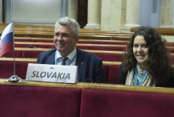 Голова Верховної Ради України Андрій Парубій звернувся з вітальним словом до учасників під час офіційного відкриття Пленарного засідання Генеральної Асамблеї ПАЧЕС у ВР.