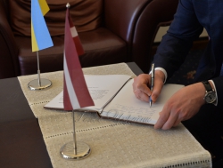 Відвідання Головою Верховної Ради України А.В. Парубієм Музею окупації Латвії.