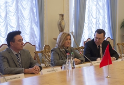 Зустріч Першого заступника Голови Верховної Ради України Ірини Геращенко з делегацією Парламенту Республіки Албанія на чолі з Головою Комітету у закордонних справах Мімі Кодєлі.