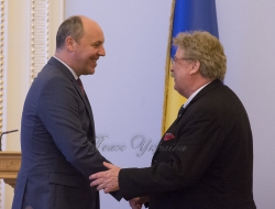 Зустріч Голови Верховної Ради України Андрія Парубія з членом Європейського Парламенту Ельмаром Броком. 