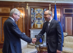 Зустріч Голови Верховної Ради України Андрія Парубія з Секретарем Європейської комісії «За демократію через право» Томасом Маркертом.