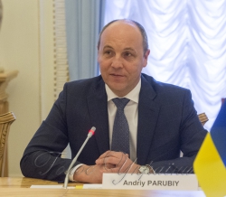Зустріч Голови Верховної Ради України Андрія Парубія з делегацією Комітету у закордонних справах Великих Національних Зборів Турецької Республіки. 