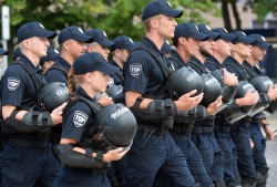 Голова Верховної Ради України Андрій Парубій спільно з Президентом України Петром Порошенком, співробітниками Національної поліції взяв участь в урочистостях з нагоди третьої річниці створення Національної поліції