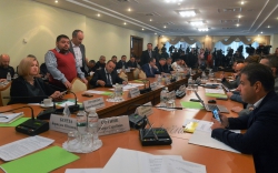 Засідання тимчасової слідчої комісії Верховної Ради з розслідування вбивства активістки Катерини Гандзюк.