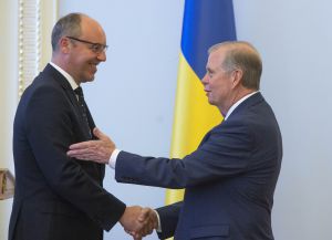 Зустріч Андрія Парубія з міжнародною делегацією, яка прибула для участі в VIII Національному Молитовному Сніданку України 