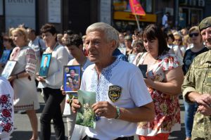 Марш захисників України до Дня Незалежності в Києві.