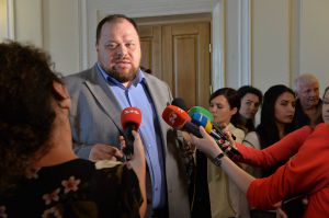 Народний депутат Руслан Стефанчук. Брифінг