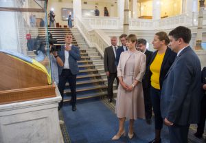 Голова Верховної Ради України Дмитро Разумков провів зустріч з Президентом Естонської Республіки Керсті Кальюлайд