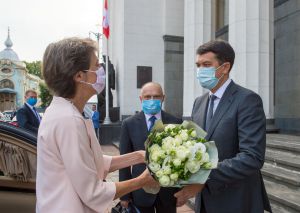 Офіційна зустріч Голови Верховної Ради України Дмитра Разумкова з Президентом Швейцарської Конфедерації Симонетти Соммаруги