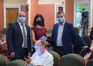 Голова Верховної Ради України Дмитро Разумков привітав Національний академічний драматичний театр імені Івана Франка зі 100-річчям 