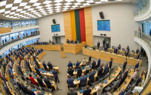 Участь Голови Верховної Ради України Дмитра Разумкова в урочистому засідання Сейму Литовської Республіки 