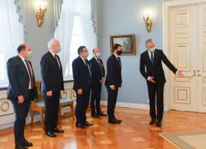 Офіційний візит Голови Верховної Ради України Дмитра Разумкова до Литовської Республіки. Зустріч з Президентом Литовської Республіки Гітанасом Наусєдою.