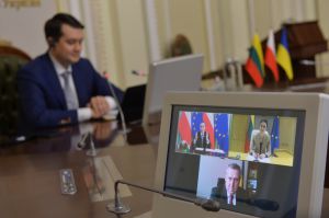 Голова Верховної Ради України Дмитро Разумков обговорив зі Спікером Сеймасу Литовської Республіки Вікторією Чмілітє-Нільсен та Маршалком Сенату Республіки Польщі Томашем Гродзьким  порядок денний майбутнього засідання Міжпарламентської Асамблеї