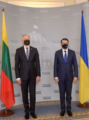 Зустріч Голови Верховної Ради України Дмитра Разумкова з Президентом Литви Гітанасом Наусєдою