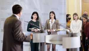Брифінг Голови Верховної Ради України Дмитра Разумкова