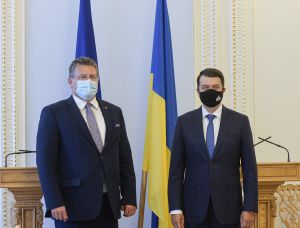 Зустріч Голови Верховної Ради України Дмитра Разумкова з Віце-президентом Європейської комісії з питань між інституційних відносин та прогнозування Марошом Чефчовичем