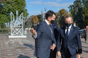 Голова Верховної Ради України Дмитро Разумков зустрівся з Маршалком Сенату Республіки Польща Томашем Гродзьким