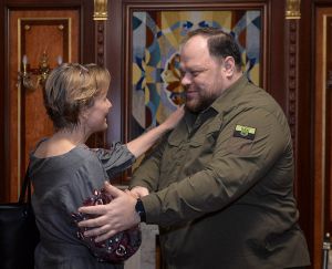 Зустріч Голови Верховної Ради України Руслана Стефанчука із Надзвичайним і Повноважним Послом Федеративної Республіки Німеччина в Україні Анкою Фельдгузен